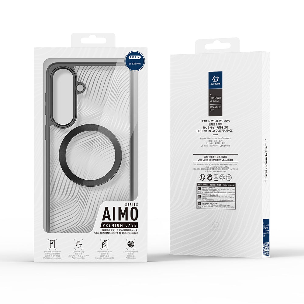 Capa MagSafe para Samsung Galaxy S26 Plus S947, DUX DUCIS, Aimo, Preta