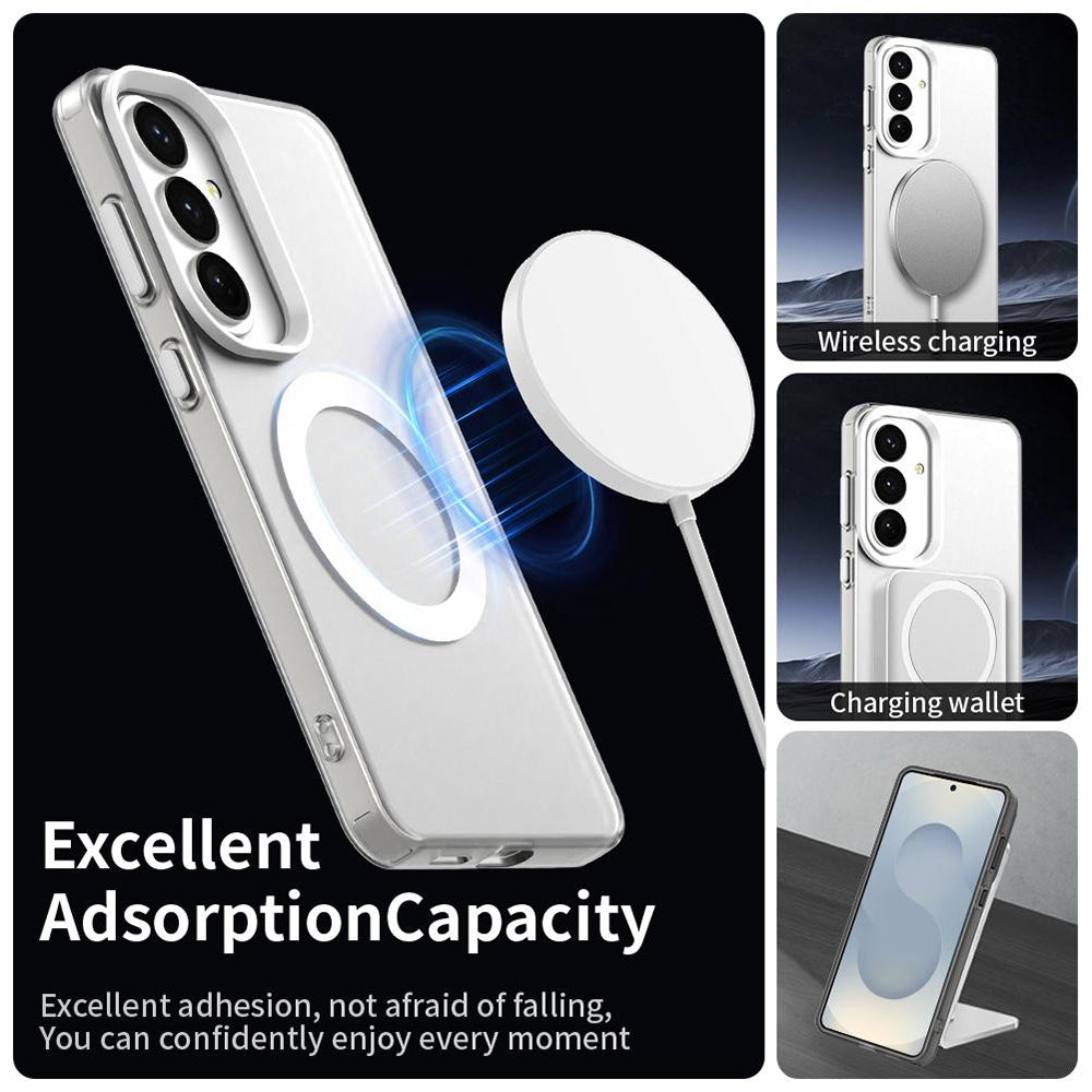 Capa MagSafe para Samsung Galaxy S26 Plus S947, Techsuit, CandyCase, Branca