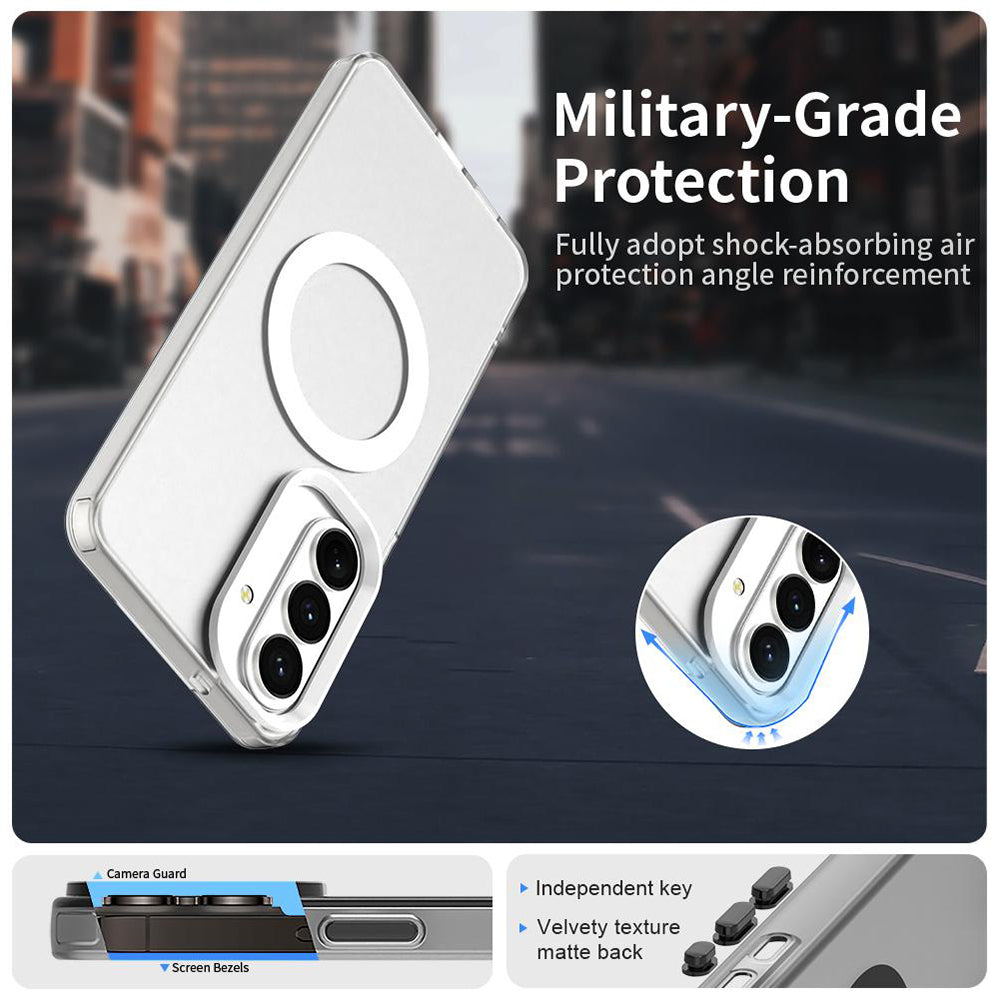 Capa MagSafe para Samsung Galaxy S26 Plus S947, Techsuit, CandyCase, Branca