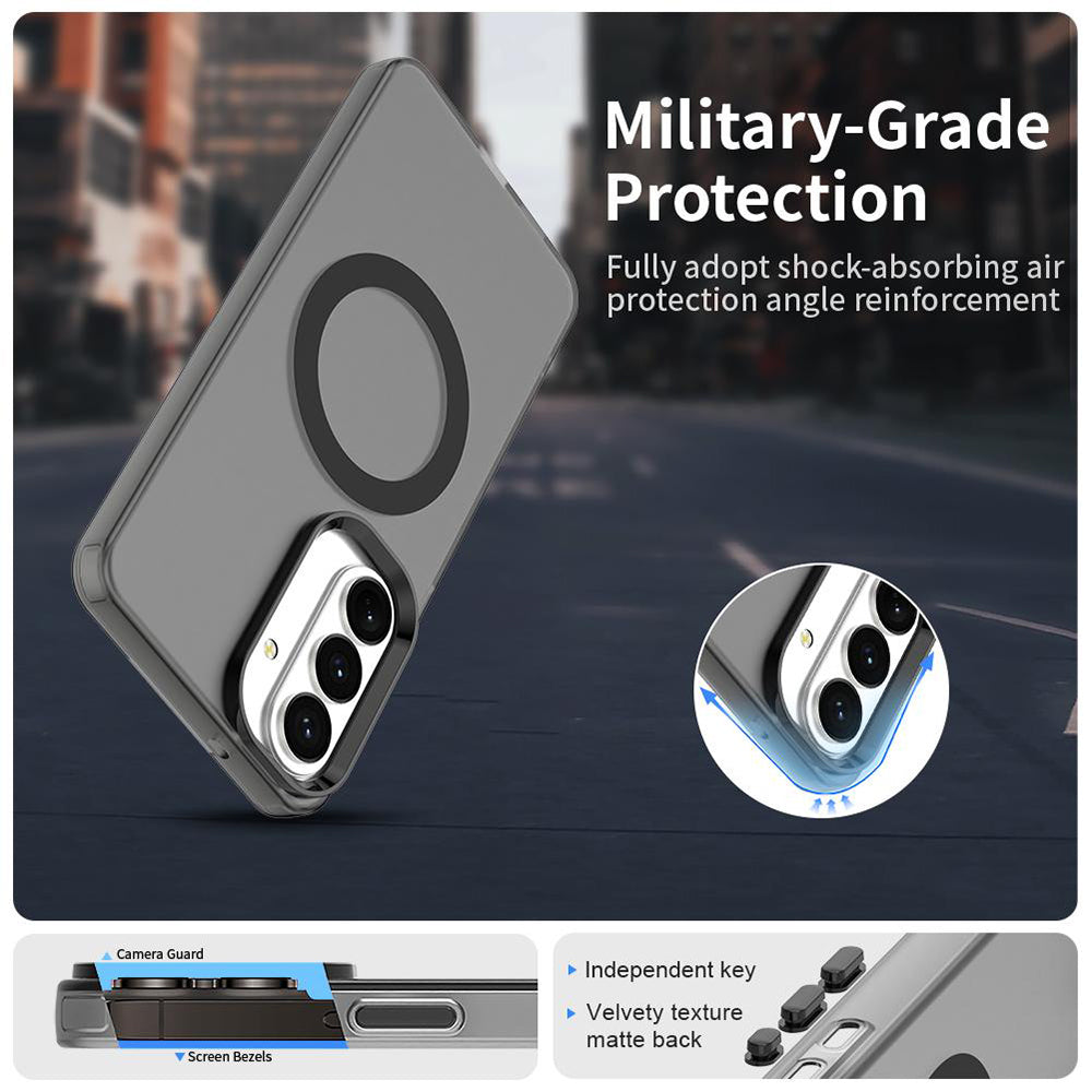 Capa MagSafe para Samsung Galaxy S26 Plus S947, Techsuit, CandyCase, Preta