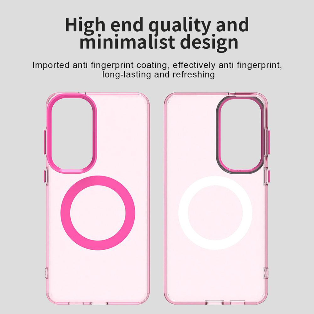 Capa MagSafe para Samsung Galaxy S26 Plus S947, Techsuit, CandyCase, Rosa