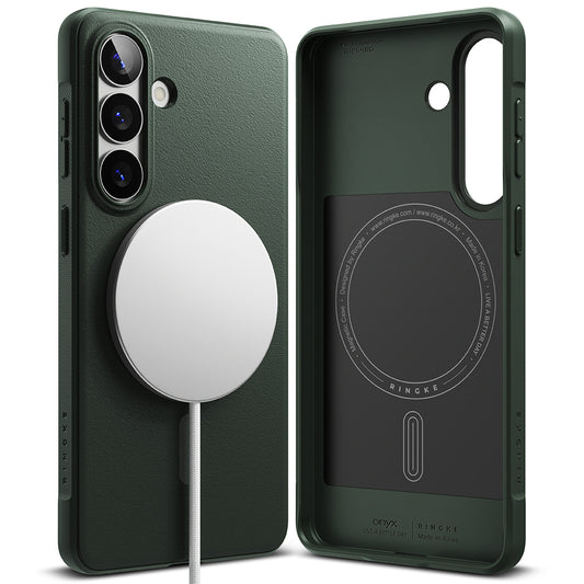 Capa MagSafe para Samsung Galaxy S26, Ringke, Onyx, Verde Escuro