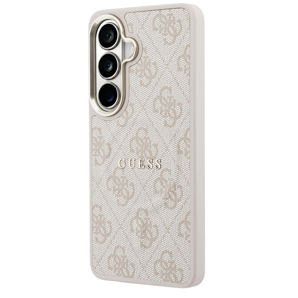 Capa MagSafe para Samsung Galaxy S26 S942, Guess, 4G Embossed Ring, Rosa