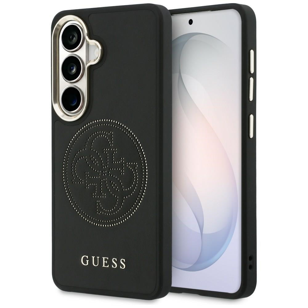 MagSafe Case for Samsung Galaxy S26 S942, Guess, Perforated Logo, Black
