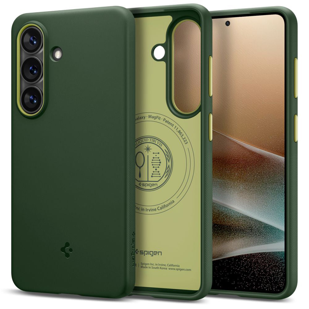 Capa MagSafe para Samsung Galaxy S26 S942, Spigen, Caseology Nano Pop, Verde ACS11067