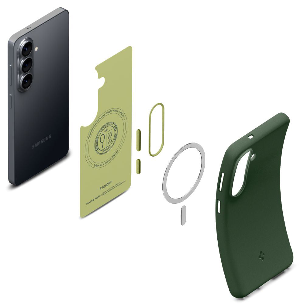 Capa MagSafe para Samsung Galaxy S26 S942, Spigen, Caseology Nano Pop, Verde ACS11067