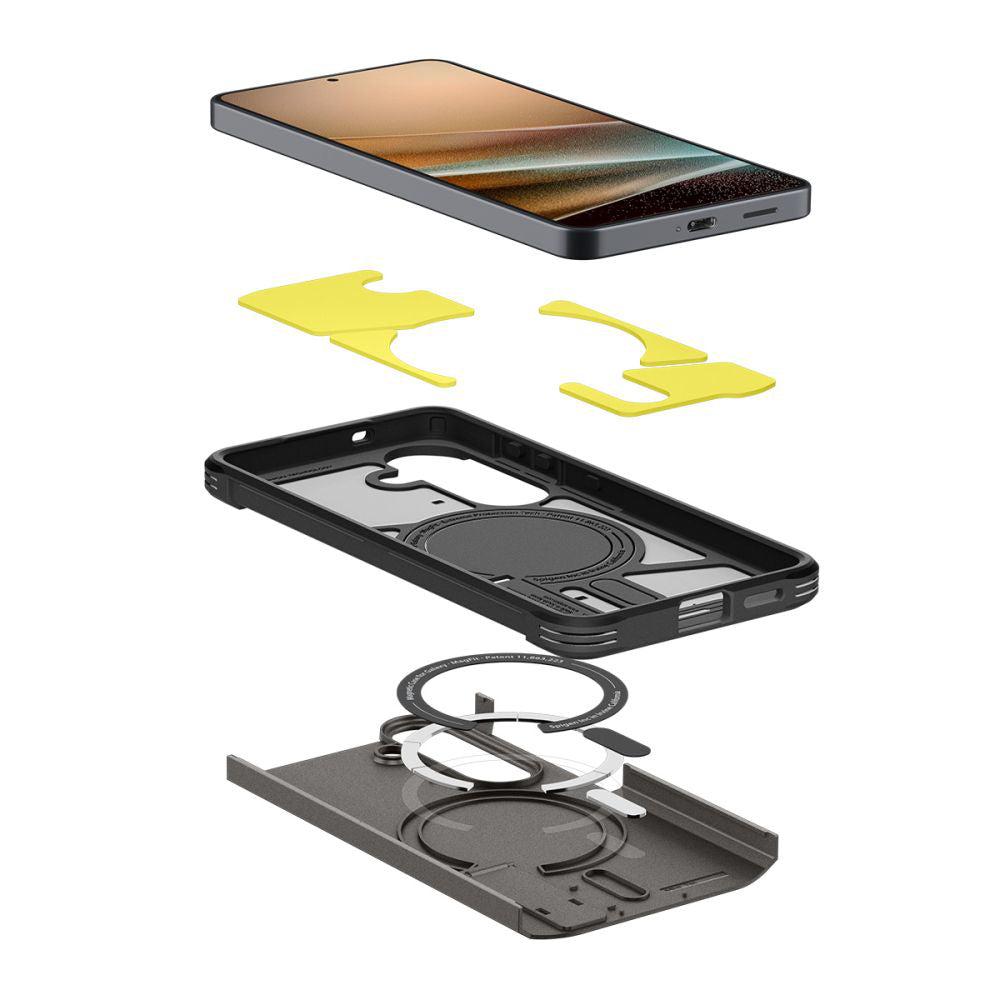 Capa MagSafe para Samsung Galaxy S26 S942, Spigen, Tough Armor, Cinza ACS10739