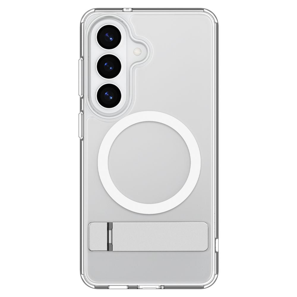 Capa MagSafe para Samsung Galaxy S26 S942, Spigen, Ultra Hybrid S, Transparente Branca ACS11061