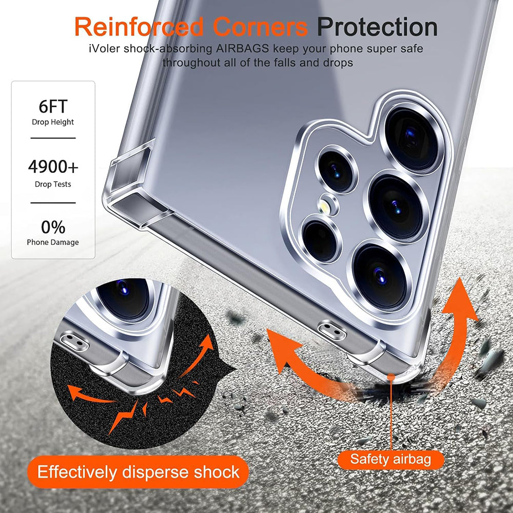 Capa MagSafe para Samsung Galaxy S26 S942, Techsuit, Antichoque, Transparente