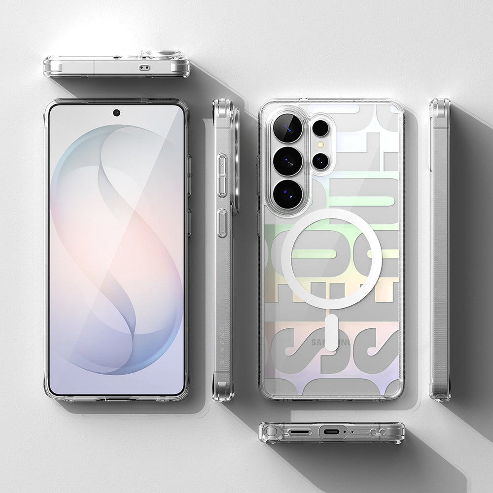 Capa MagSafe para Samsung Galaxy S26 Ultra S948, Ringke, Fusion Seoul, Transparente