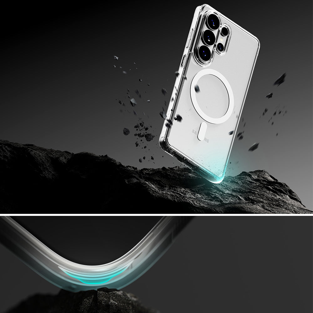 Capa MagSafe para Samsung Galaxy S26 Ultra, Ringke, Fusion, Transparente
