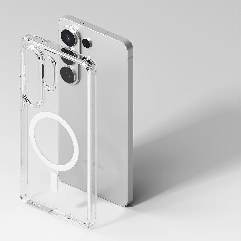 Capa MagSafe para Samsung Galaxy S26 Ultra, Ringke, Fusion, Transparente