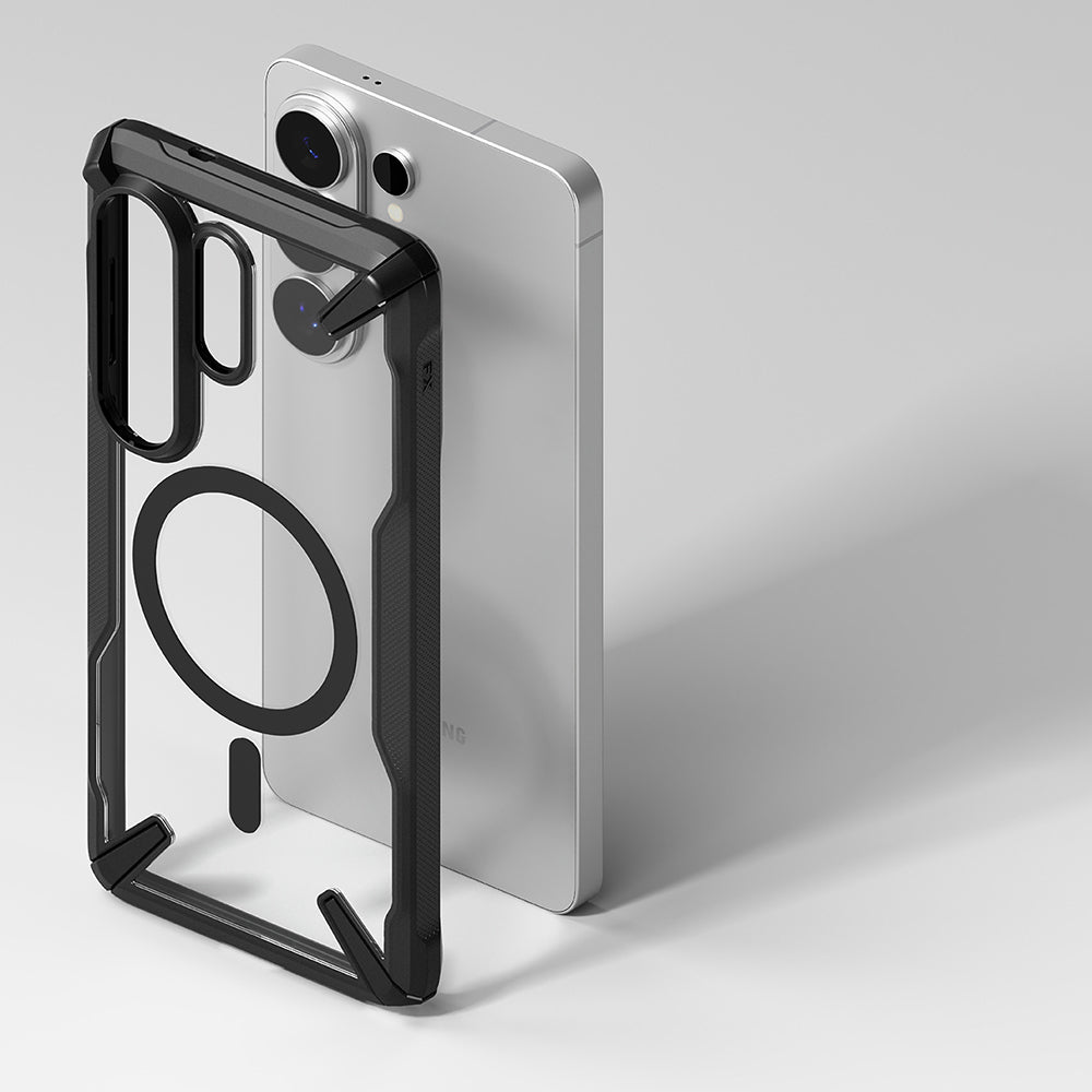 Capa MagSafe para Samsung Galaxy S26 Ultra S948, Ringke, Fusion X, Preta