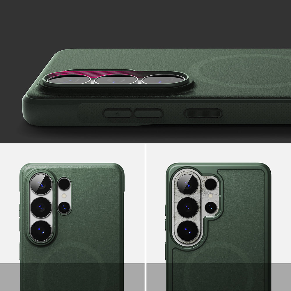 Capa MagSafe para Samsung Galaxy S26 Ultra S948, Ringke, Onyx, Verde Escuro