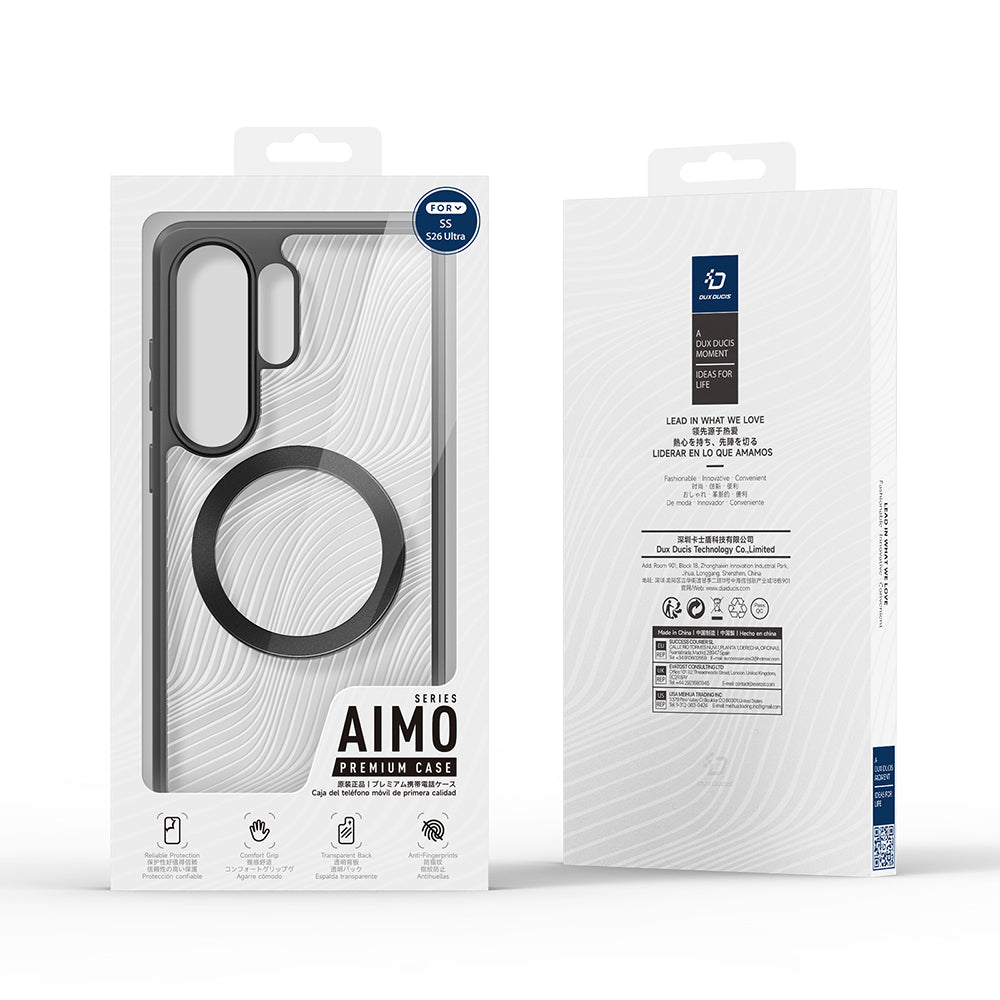 Capa MagSafe para Samsung Galaxy S26 Ultra S948, DUX DUCIS, Aimo, Preta
