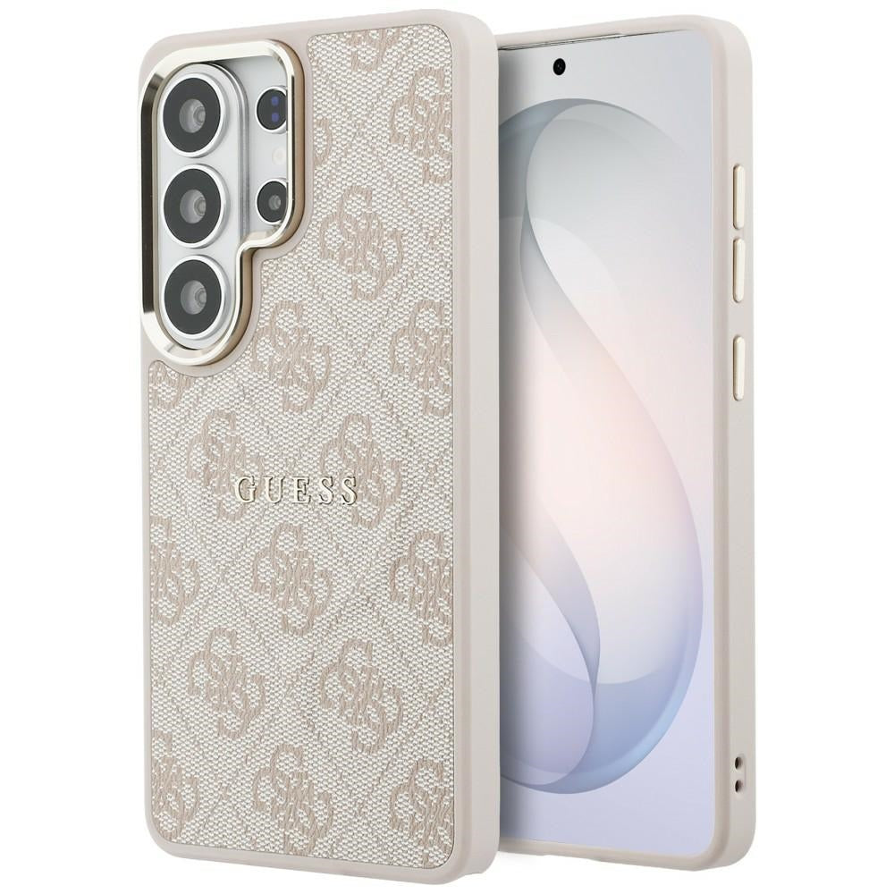Capa MagSafe para Samsung Galaxy S26 Ultra S948, Guess, 4G Embossed Ring, Rosa