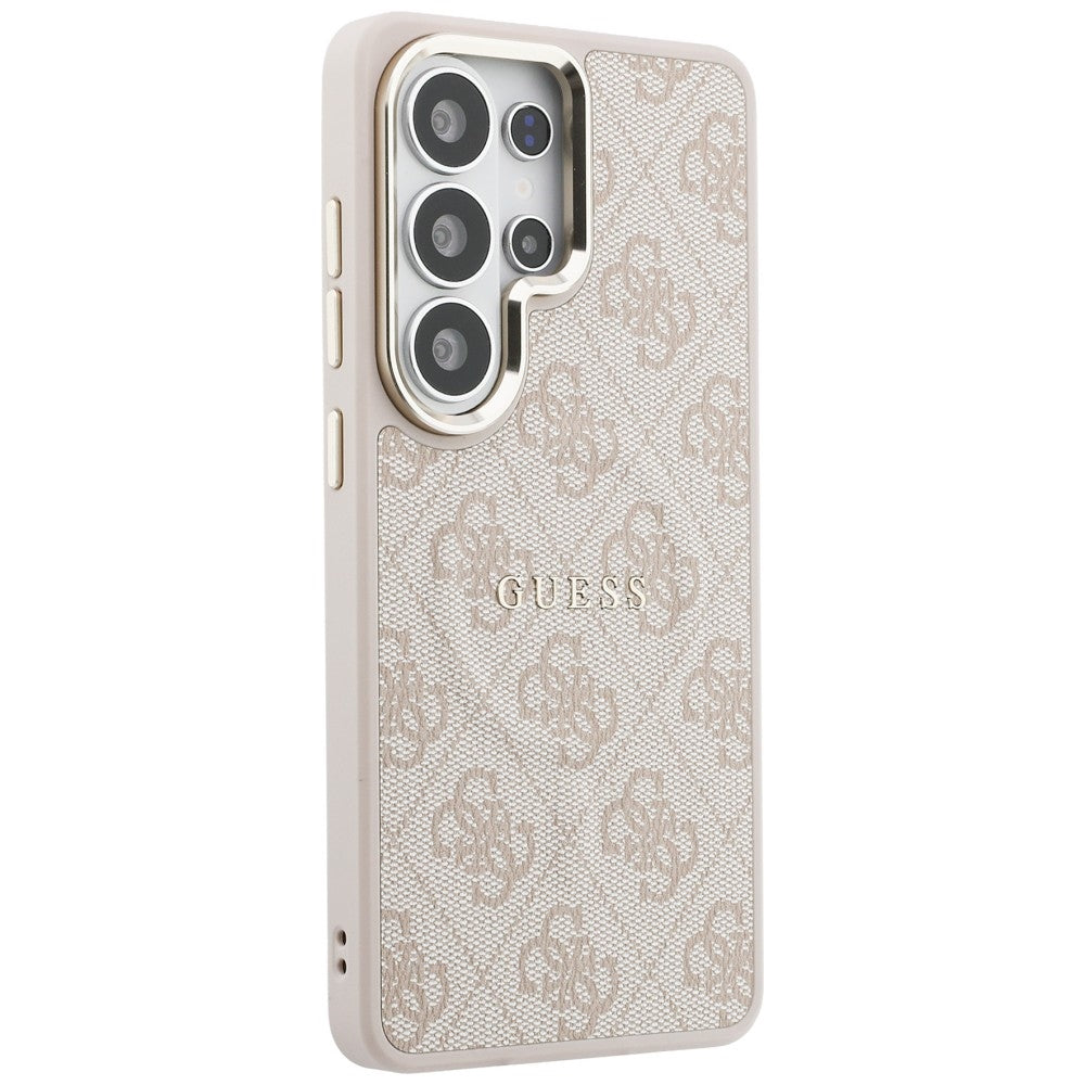 Capa MagSafe para Samsung Galaxy S26 Ultra S948, Guess, 4G Embossed Ring, Rosa