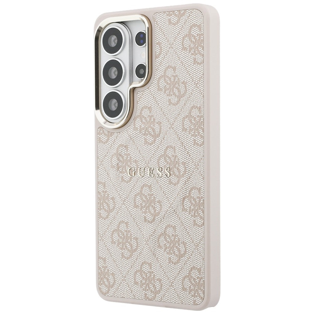 Capa MagSafe para Samsung Galaxy S26 Ultra S948, Guess, 4G Embossed Ring, Rosa