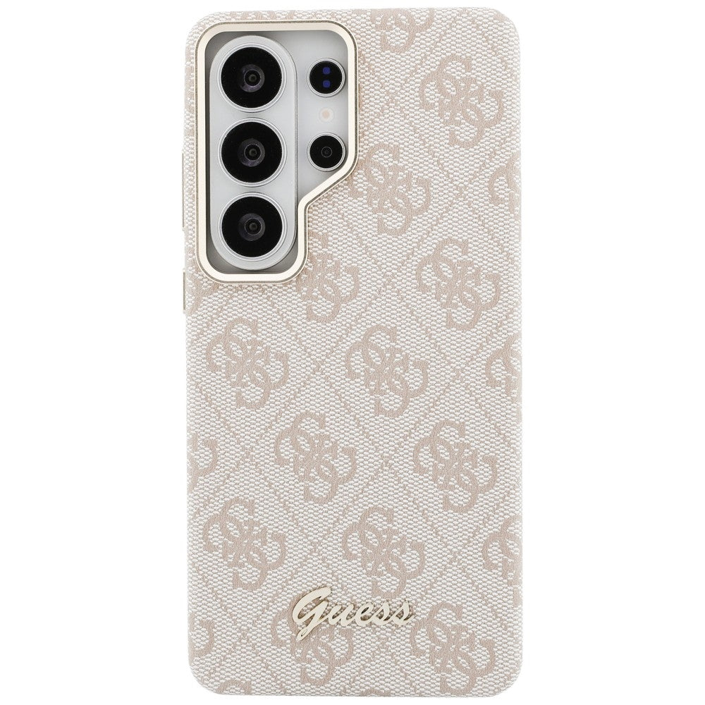 Capa MagSafe para Samsung Galaxy S26 Ultra S948, Guess, 4G Script Logo, Rosa