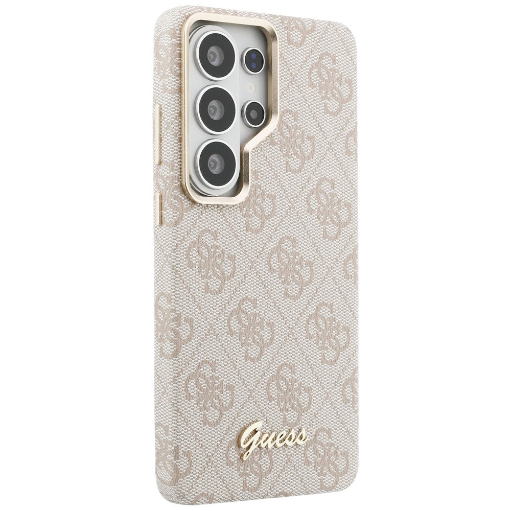 Capa MagSafe para Samsung Galaxy S26 Ultra S948, Guess, 4G Script Logo, Rosa