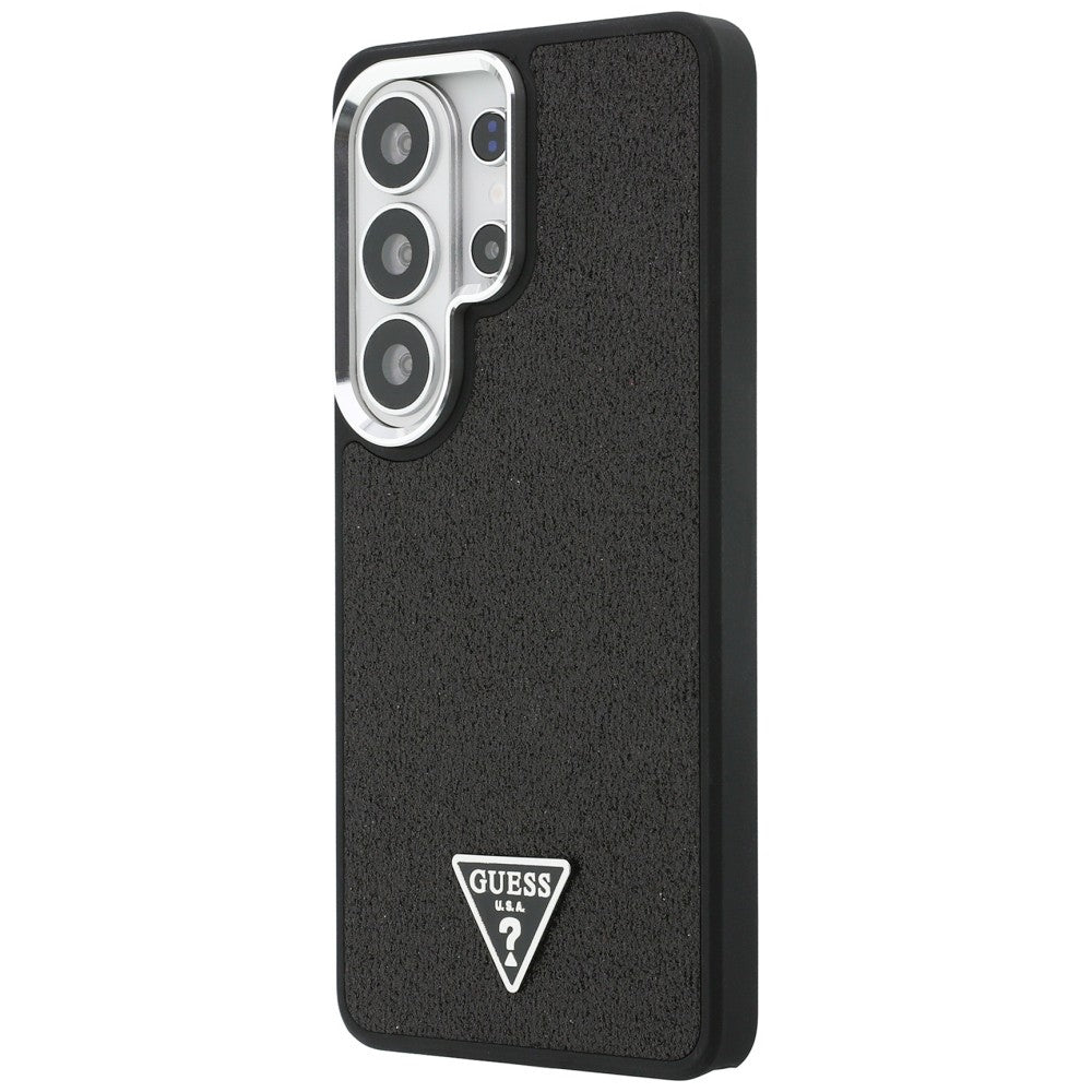 Capa MagSafe para Samsung Galaxy S26 Ultra S948, Guess, Fixed Glitter Triangle Logo, Preta