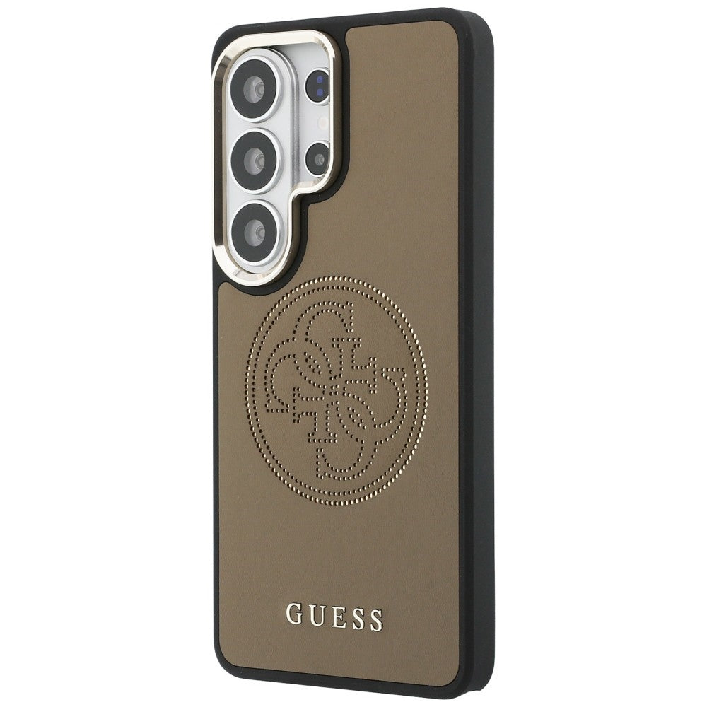 Capa MagSafe para Samsung Galaxy S26 Ultra S948, Guess, Logo Perfurado, Castanho