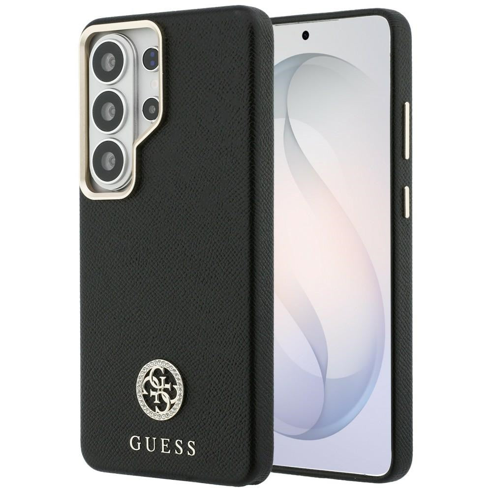 Capa MagSafe para Samsung Galaxy S26 Ultra S948, Guess, Rhinestone Round Logo, Preta