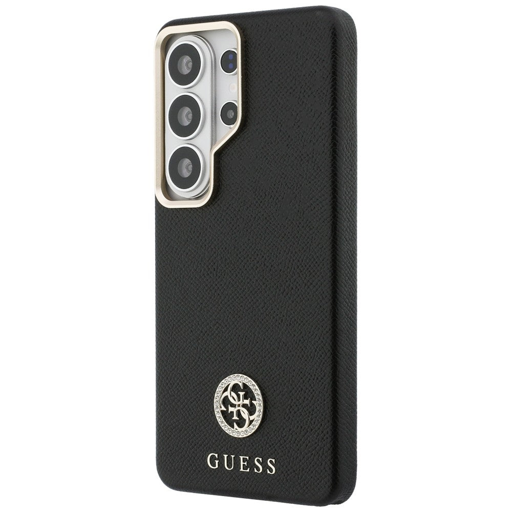 Capa MagSafe para Samsung Galaxy S26 Ultra S948, Guess, Rhinestone Round Logo, Preta
