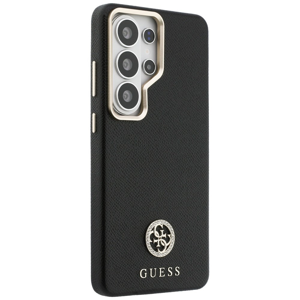Capa MagSafe para Samsung Galaxy S26 Ultra S948, Guess, Rhinestone Round Logo, Preta