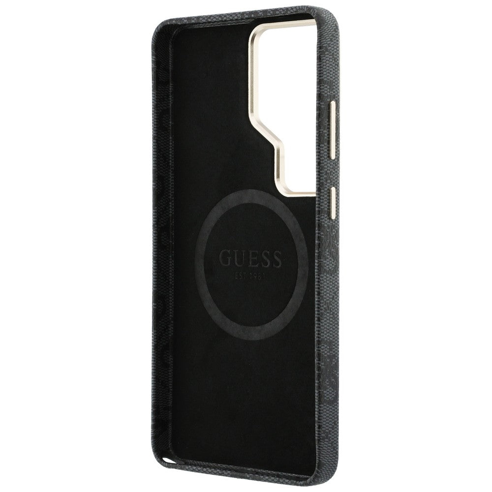 Capa MagSafe para Samsung Galaxy S26 Ultra S948, Guess, Strass Round Logo, Preta