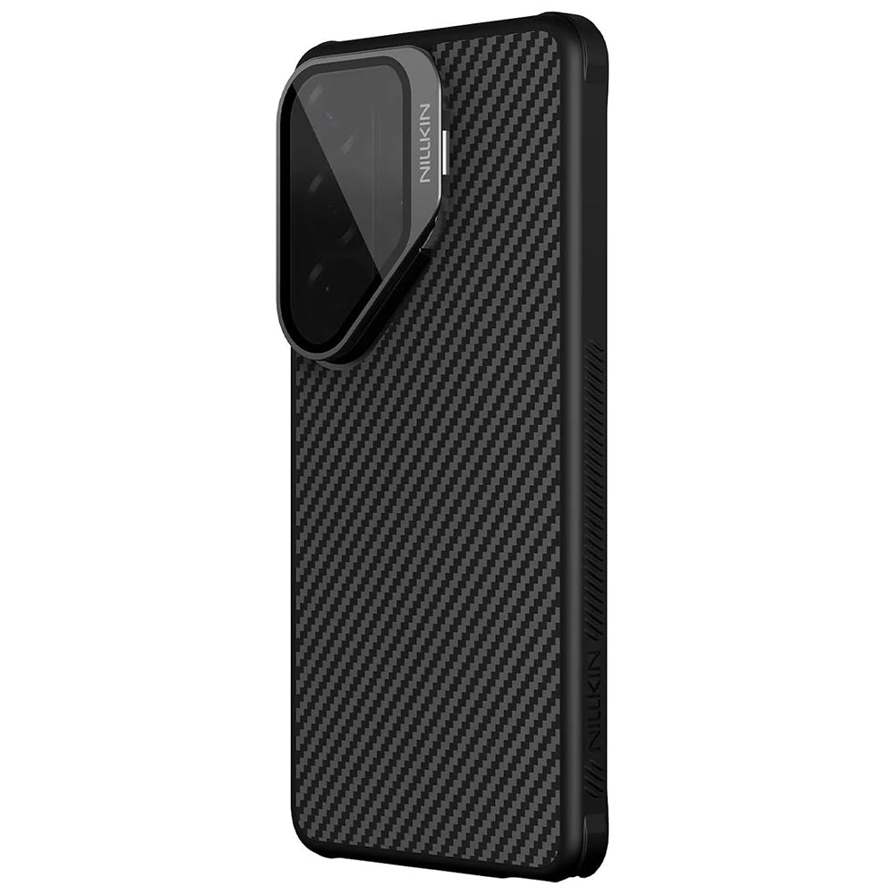 Capa MagSafe para Samsung Galaxy S26 Ultra S948, Nillkin, CarboProp com Tampa de Lente Preta Transparente, Preta