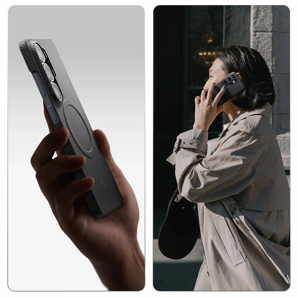 Capa MagSafe para Samsung Galaxy S26 Ultra S948, Spigen, Air Skin, Preta ACS11029