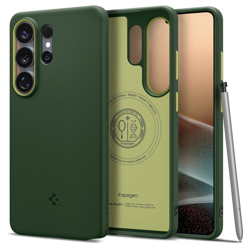 Capa MagSafe para Samsung Galaxy S26 Ultra S948, Spigen, Caseology Nano Pop, Verde ACS11039