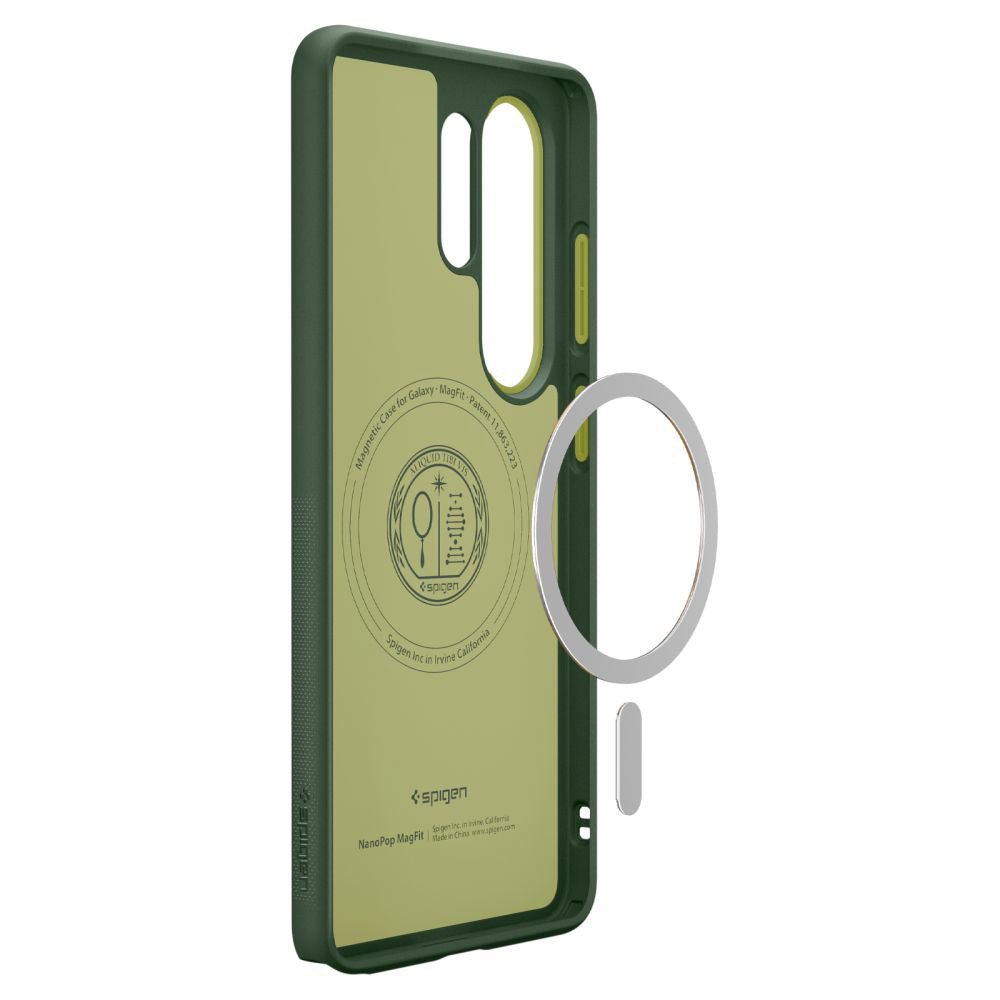 Capa MagSafe para Samsung Galaxy S26 Ultra S948, Spigen, Caseology Nano Pop, Verde ACS11039