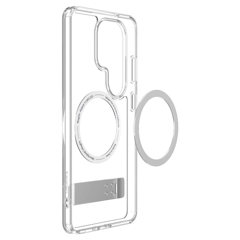 Capa MagSafe para Samsung Galaxy S26 Ultra S948, Spigen, Ultra Hybrid S, Transparente Branca ACS11032
