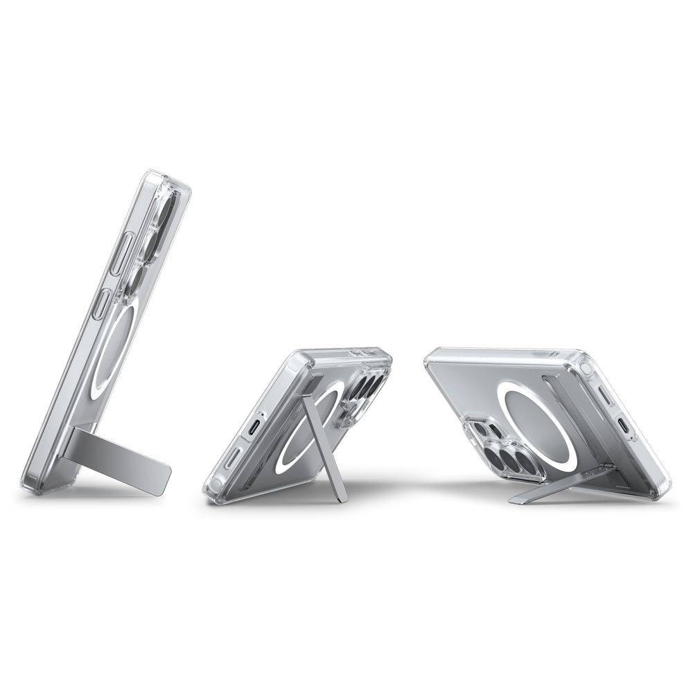 Capa MagSafe para Samsung Galaxy S26 Ultra S948, Spigen, Ultra Hybrid S, Transparente Branca ACS11032