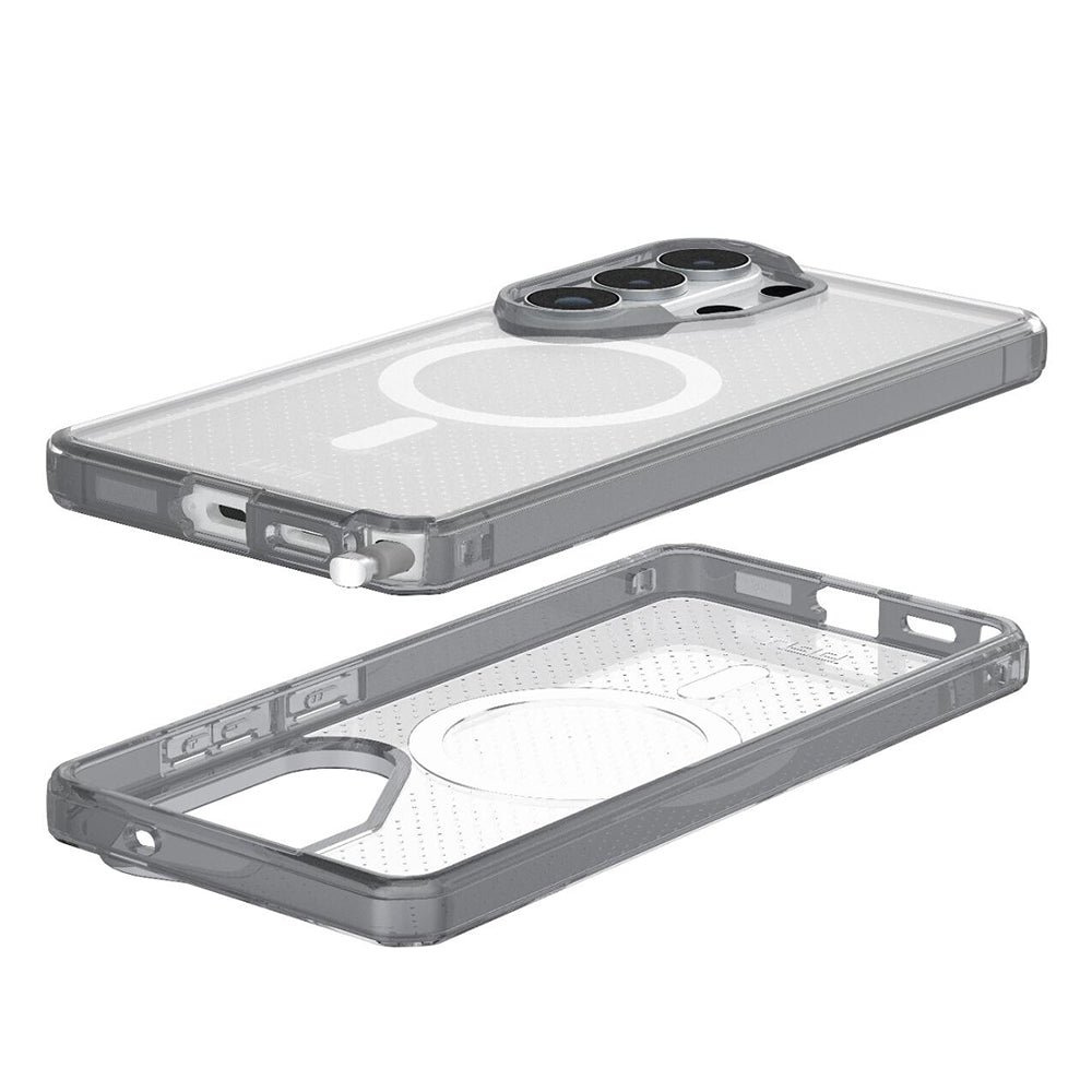 Capa MagSafe para Samsung Galaxy S26 Ultra S948, Urban Armor Gear, Dot, Transparente Cinza
