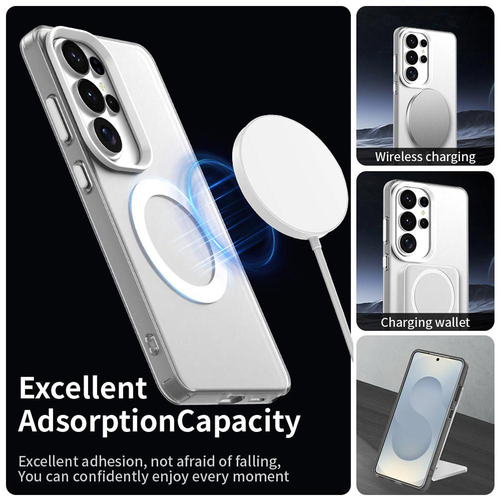 Capa MagSafe para Samsung Galaxy S26 Ultra, Techsuit, CandyCase, Branca