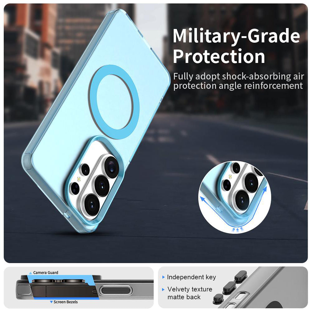 Capa MagSafe para Samsung Galaxy S26 Ultra S948, Techsuit, CandyCase, Azul