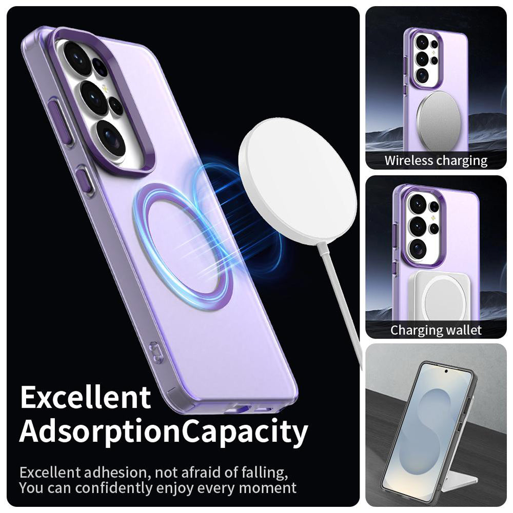 Capa MagSafe para Samsung Galaxy S26 Ultra, Techsuit, CandyCase, Roxo