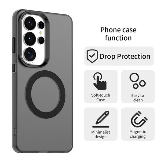 Capa MagSafe para Samsung Galaxy S26 Ultra, Techsuit, CandyCase, Preta