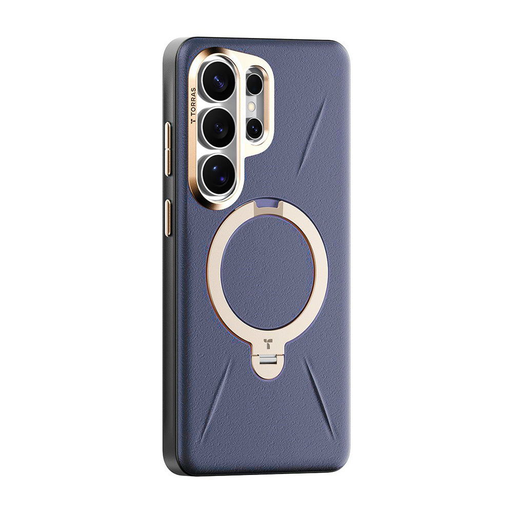 Capa MagSafe para Samsung Galaxy S26 Ultra S948, Torras, QPRO Leather, Roxo