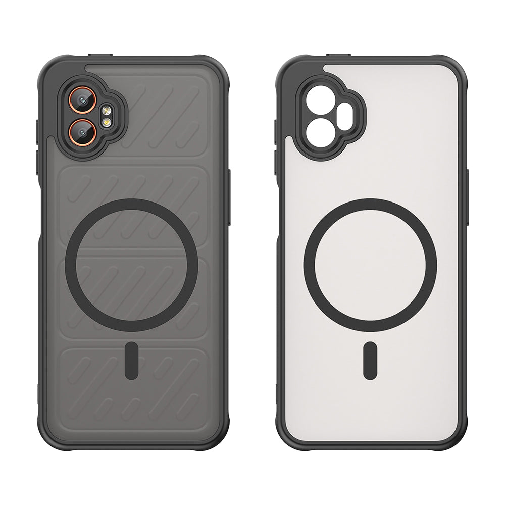Capa MagSafe para Samsung Galaxy XCover7 Pro, Techsuit, HaloFrost II, Preta
