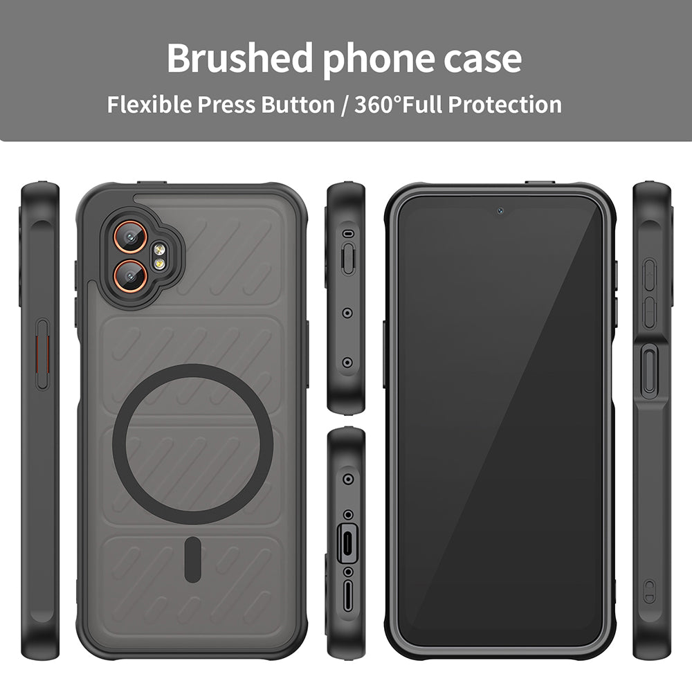 Capa MagSafe para Samsung Galaxy XCover7 Pro, Techsuit, HaloFrost II, Preta