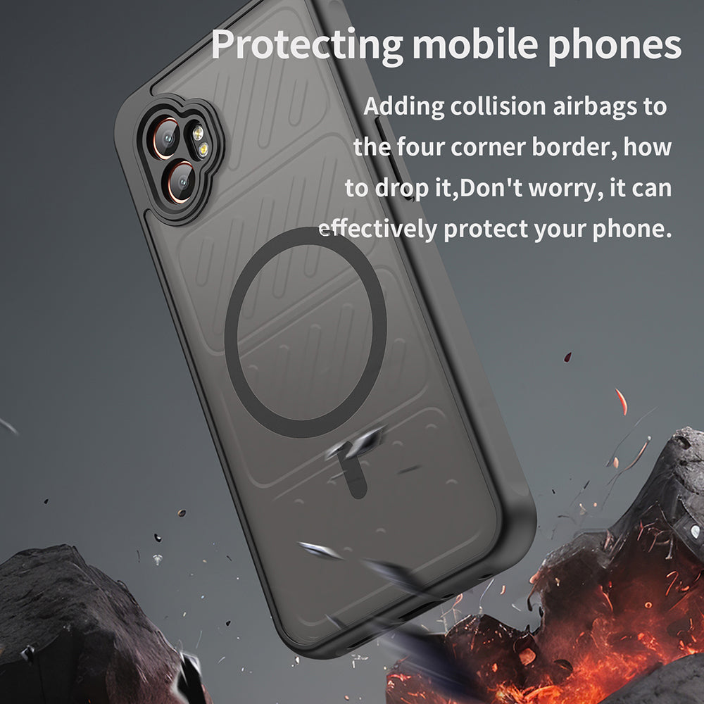 Capa MagSafe para Samsung Galaxy XCover7 Pro, Techsuit, HaloFrost II, Preta