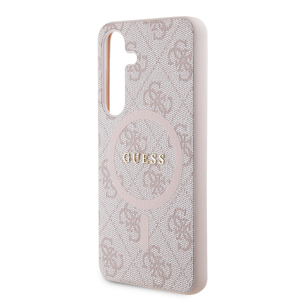 Capa MagSafe para Samsung Galaxy Z Flip7 F766, Guess, Coleção 4G, Rosa