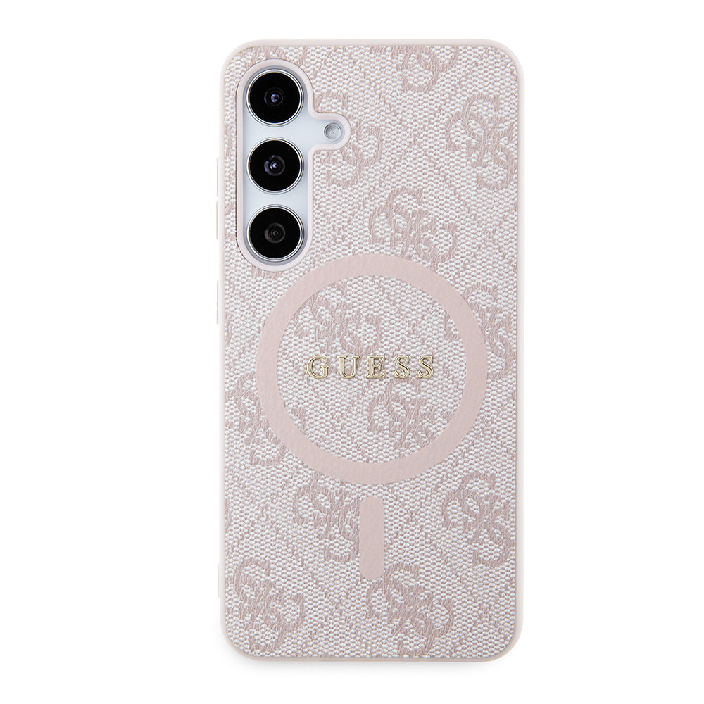 Capa MagSafe para Samsung Galaxy Z Flip7 F766, Guess, Coleção 4G, Rosa
