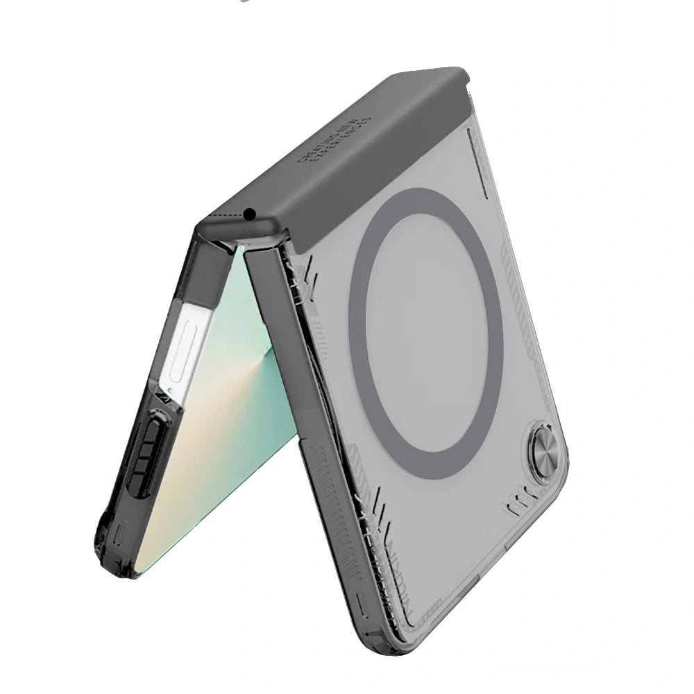 Capa MagSafe para Samsung Galaxy Z Flip7 F766, Nillkin, Iceblade, Preta