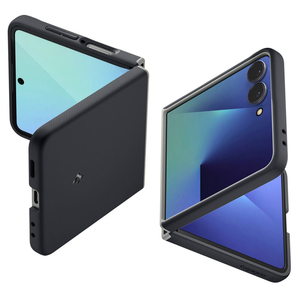 Capa MagSafe para Samsung Galaxy Z Flip7 F766, Spigen, Caseology Nano Pop, Preta ACS11158