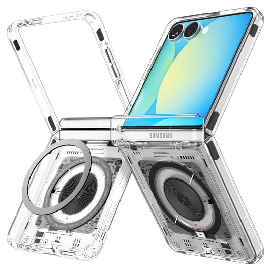 Capa MagSafe para Samsung Galaxy Z Flip7 F766, Spigen, Ultra Hybrid Pro Neo One, Transparente ACS09560